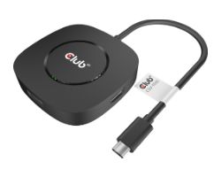 Adaptador MST Club 3D USB-C/M a 3xDP/H Negro (CSV-1550)
