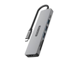 Docking Sitecom 7en1 USB-C a HDMI/USB-A/C/SD (CN-5505)