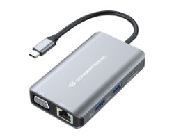 Adaptador CONCEPTRONIC USB-C 7en1 100W Gris (DONN21G)