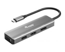 Adaptador EQUIP USB-C a USB-A/HDMI/DP/VGA (EQ133485)