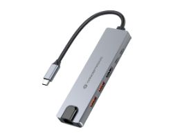 Docking Station CONCEPTRONIC 6en1 USB-C Gris (DONN29G)