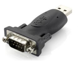 Adaptador EQUIP USB 2.0/M a RS232/M Negro (EQ133382)