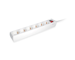 Regleta EQUIP 5xSchuko 2xUSB Interruptor (EQ245554)