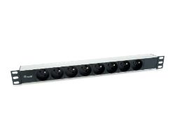 Regleta EQUIP 8xSchuko 1.8m Rack 1U Negra (EQ333313)