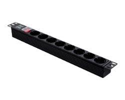 Regleta Aiten Data 8xSchuko Rack 1U Negra (20.08.19)