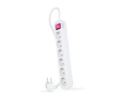 Regleta Nanocable 6xSchuko Interruptor (10.37.0006)