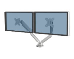 Soporte Fellowes Platinum 32" 2 Brazos Plata (8056501)
