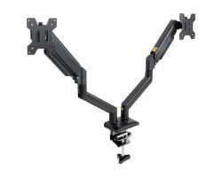 Soporte Mesa TooQ 13"-34" 2 Brazos Negro (DB1434TNR-B)