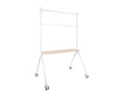 Soporte de Suelo TOOQ 49"-80" Blanco/Haya (FS20207M-W)