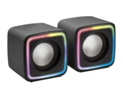 Altavoces Mars Gaming DSP 8W 2.0 RGB Negros (MSCUBE)