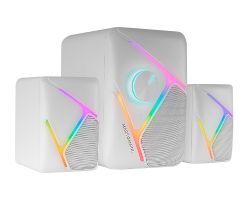 Altavoces Mars Gaming 2.1 35W USB 3.5mm Blanco (MSH21W)
