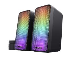 Altavoces Trust GXT611 Wezz 2.0 RGB 3.5mm Negro (24587)