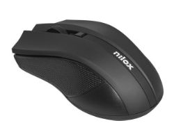 Ratón NILOX Óptico Wireless RF 1600dpi Negro (MOWI1001)