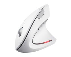 Ratón Vertical Trust Verto Óptico RF Blanco (25132)