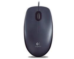 Ratón LOGITECH M90 USB-A 1000dpi Gris (910-001793)