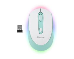 Ratón NGS Óptico BT 2400dpi Blanco/Menta (SMOGMINT-RB)