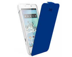Funda BQ Aquaris 4.5" Blanca/Azul (11BQFUN122)