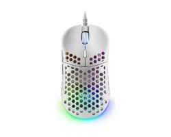 Ratón Mars Gaming RGB USB-A 12800dpi Blanco (MM55W)