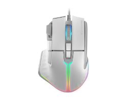 Ratón Mars Gaming Óptico RGB USB 12800dpi Blanco(MMXTW)