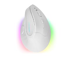 Ratón Mars Gaming Ergo Óptico RF/BT Blanco (MMSKW)