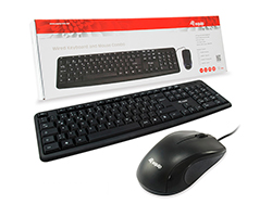 Teclado+Ratón EQUIP Life USB Portugués Negro (EQ245202)