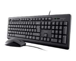 Teclado+Ratón Trust Primo USB-A 1.8m Negro (23972)