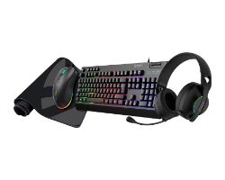 Pack Gaming UNYKA NOVA 4en1 RGB Negro (UK594008)