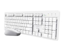 Teclado+Raton TRUST ODY II RF Wireless Blanco (25467)