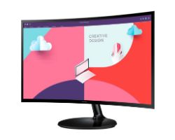 Monitor Samsung 24" FHD Curvo Negro (LS24C360EAUXEN)