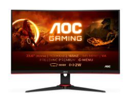 Monitor Gaming AOC 24" VA FHD Curvo Negro (C24G2AE/BK)