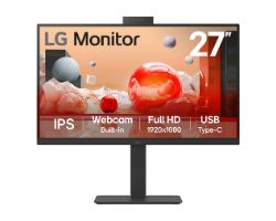 Monitor LG 27" IPS FHD con WebCam Negro (27BA850-B)