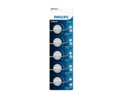 Pilas de Botón Philips Litio 3V Pack 5 (CR2025P5/01B)