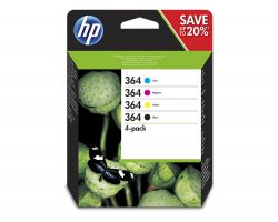 Tinta HP 364 Pack Tricolor/Negro 3ml/6ml (N9J73AE)