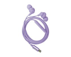 Auriculares CELLY Earphones USB-C Morado(UP1600TYPECVL)