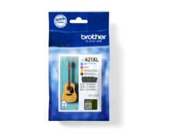 Tinta BROTHER XL Pack Negro/Tricolor (LC421XLVAL)