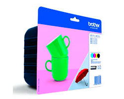 Tinta BROTHER XL Pack Negro/Tricolor (LC227XLVALBP)