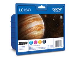 Tinta BROTHER Pack Negro/Tricolor (LC1240VALBP)