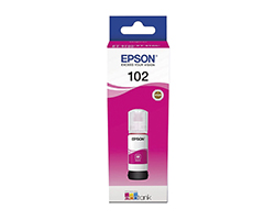 Botella de Tinta Epson 102 Magenta 70ml (C13T03R340)