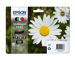 Tinta Epson 18XL T1816 Pack Negro/Color (C13T18164012)