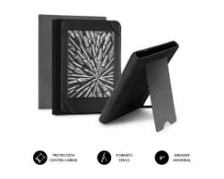 Funda Libro SUBBLIM Clever eBook 6" Gris (CUE-1EC100)