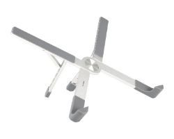 Soporte TOOQ Plegable hasta 17.3" Plata (TQLRS0036-AL)