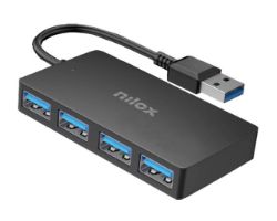 HUB NILOX 4xUSB-A 3.0 Negro (NXHUB403)