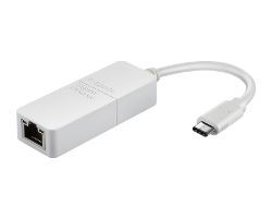 Adaptador D-Link USB-C a Gbit Ethernet Blanco (DUB-E130