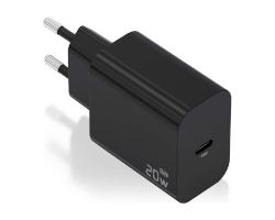Cargador de Pared AISENS 1xUSB-C 20W Negro (A110-0939)