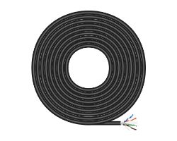 Cable AISENS RJ45 Cat.6 FTP Ext 100m Negro (A135-0673)