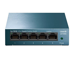 Switch TP-Link 5xRJ45 GbE Azul (LS105G)