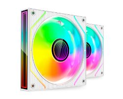 Ventilador Mars Gaming ARGB Kit 2 Blanco (MF3DPROX2W)