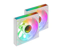 Ventilador Mars Gaming ARGB Kit 2 Blanco (MF3DPROX2RW)