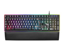 Teclado Mars Gaming LED RGB USB 1.5m Negro (MK320ES)
