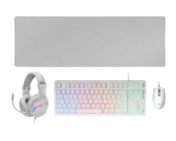Pack Mars Gaming T+Ratón+Auric+Alf Blanco (MCPRGB3WES)